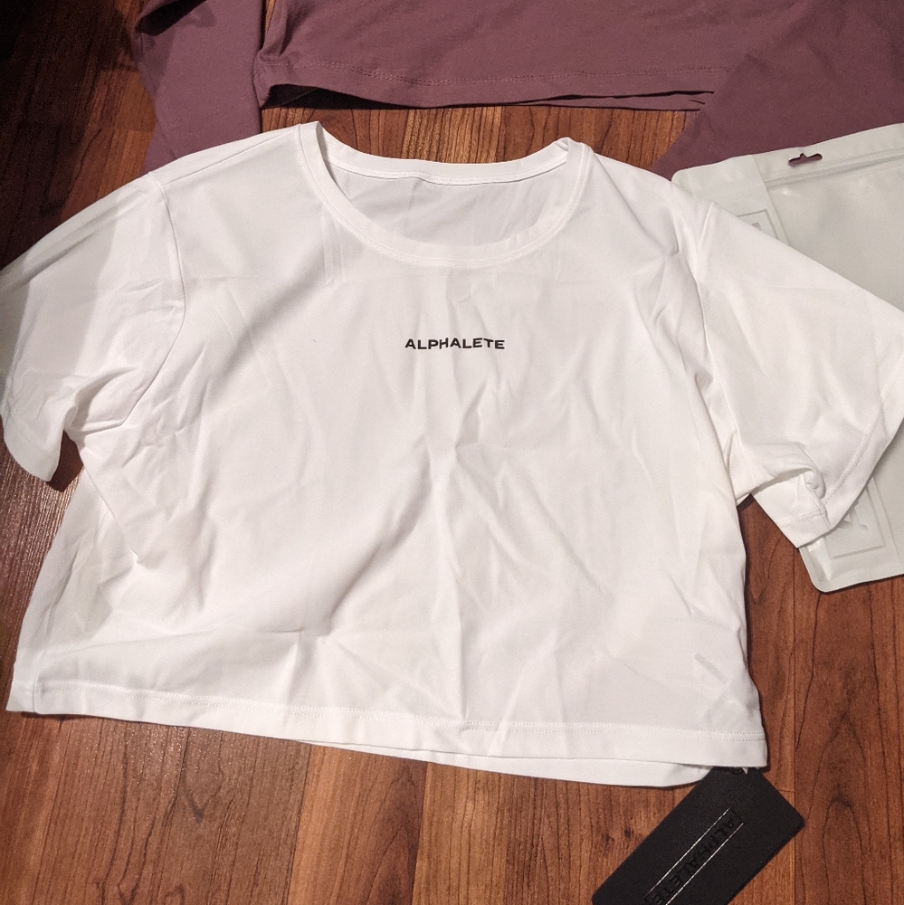 Alphalete mesh crop top